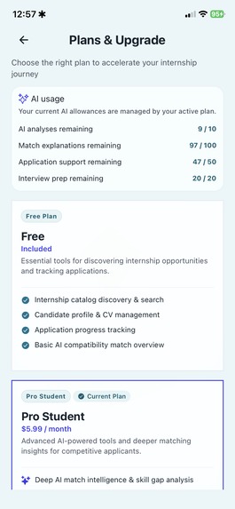 InternMatch AI – screenshot 4