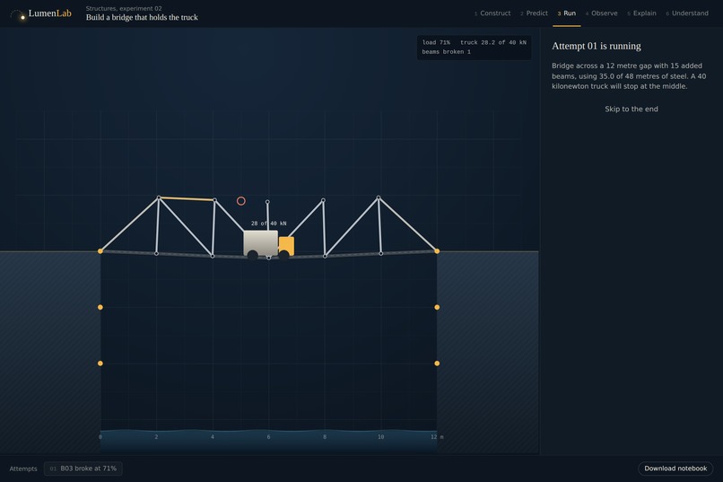 LumenLab: Learn Physics by Making It Happen – screenshot 1