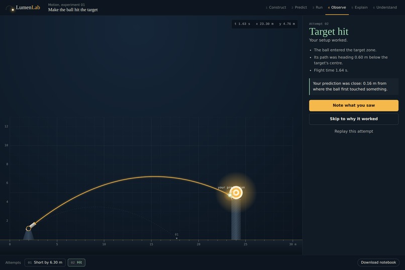 LumenLab: Learn Physics by Making It Happen – screenshot 2