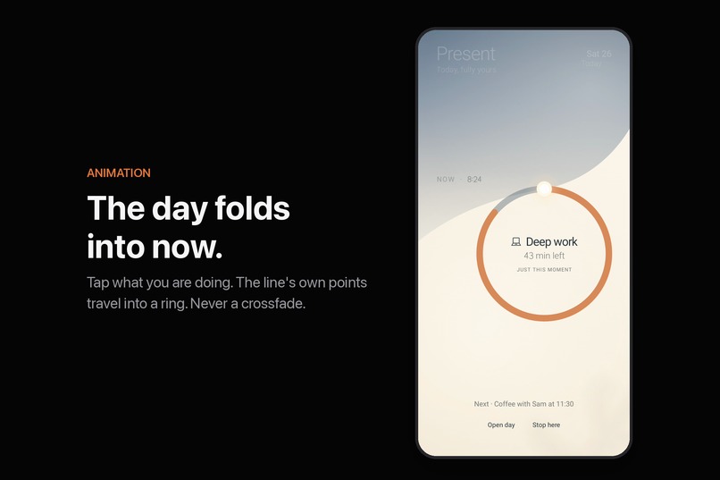 Present — a day that bends, and never scolds – screenshot 2