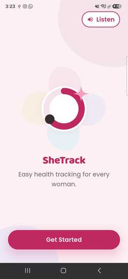 SheTrack – screenshot 1