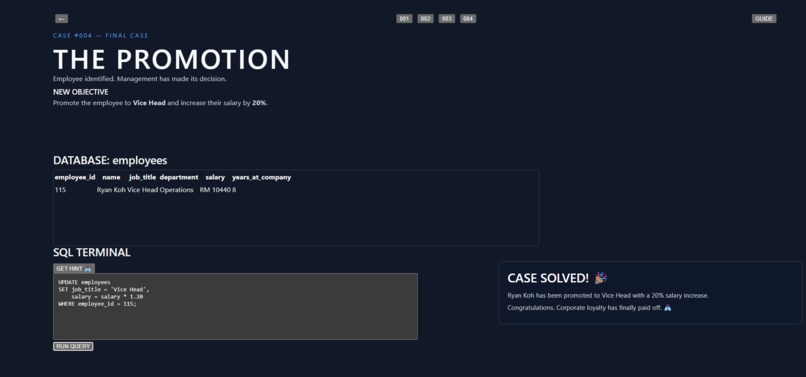 SQL Adventure Game – screenshot 4