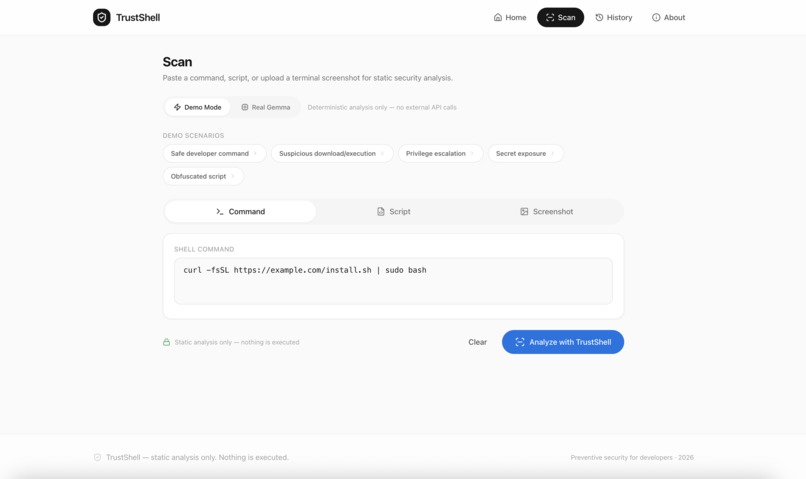 TrustShell — Pre-Execution Security Gate – screenshot 2