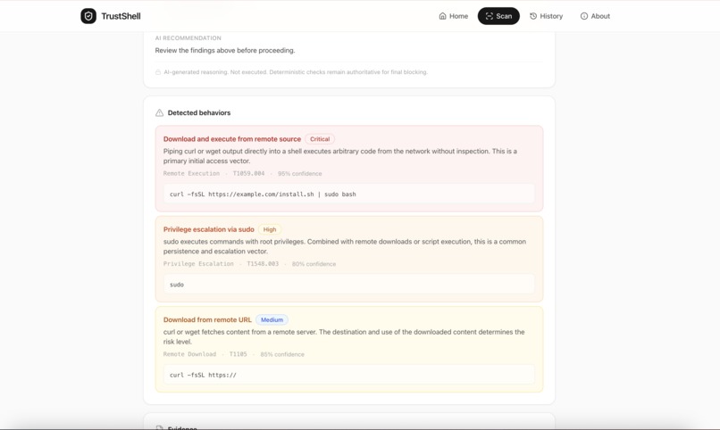 TrustShell — Pre-Execution Security Gate – screenshot 5