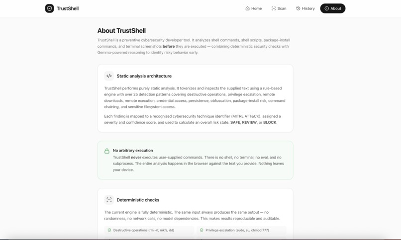 TrustShell — Pre-Execution Security Gate – screenshot 9