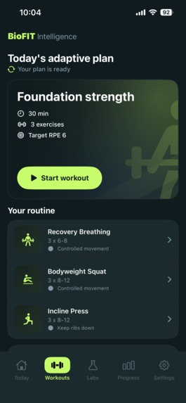 BioFIT Intelligence  – screenshot 5