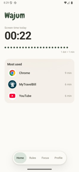 Wajum: App Blocker & Focus – screenshot 2