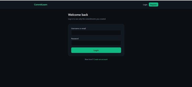 CommitLearn – screenshot 1