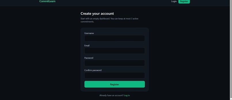 CommitLearn – screenshot 2
