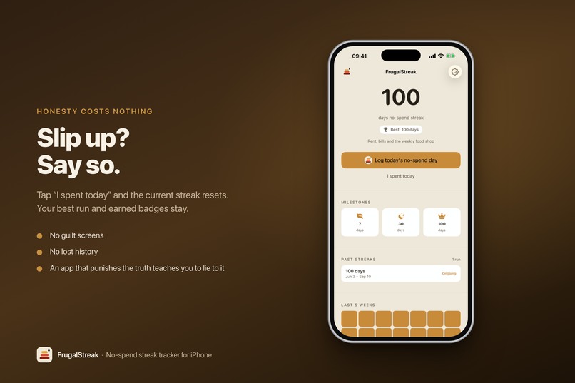 FrugalStreak – screenshot 2