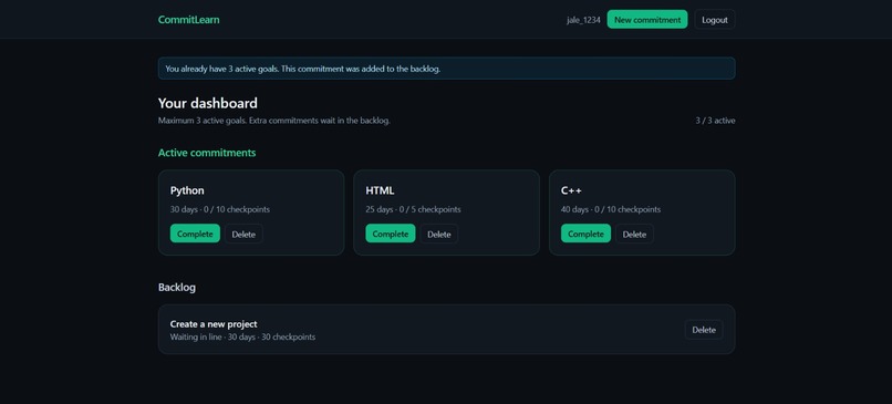 CommitLearn – screenshot 4