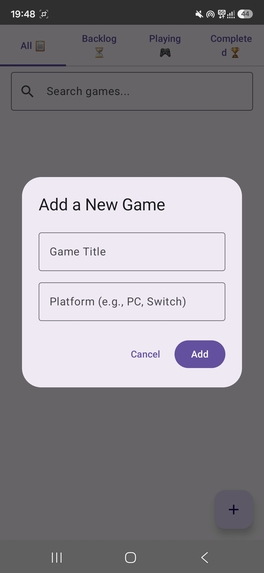Game Tracker – screenshot 1