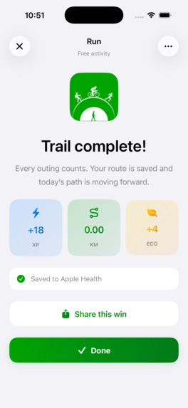 Outnudge: Hike, Bike & Run – screenshot 5
