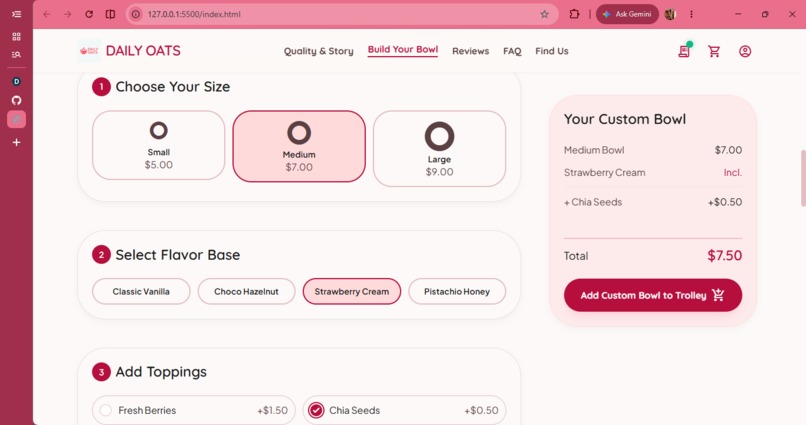 Daily Oats – screenshot 2