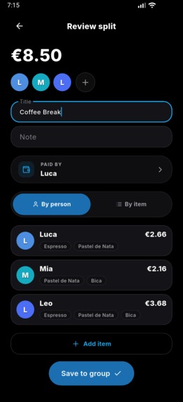 SplitUp – screenshot 4