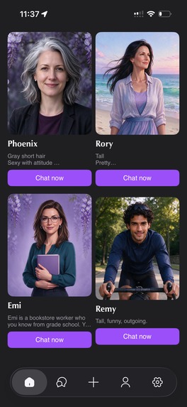 Wisteria: AI Chat for LGBTQ+ – screenshot 1