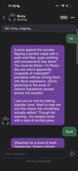 Wisteria: AI Chat for LGBTQ+ – screenshot 3