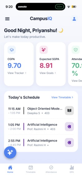 CampusIQ – screenshot 2