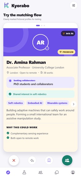 Kyorabo: Find Research Collaborators – screenshot 10