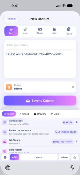 CatchIn: Save & Find Anything – screenshot 14