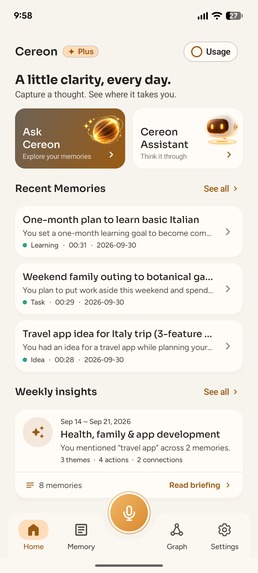 Cereon - Your Second Brain – screenshot 1