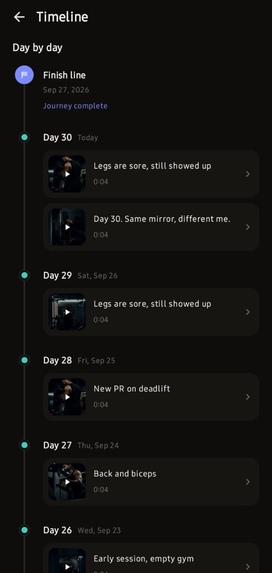 Jourvelope — Goal Video Journal – screenshot 2