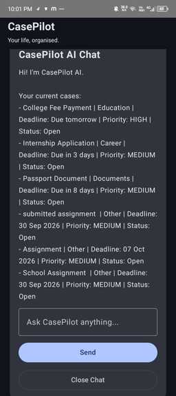 CasePilot — AI Case & Deadline Assistant – screenshot 3
