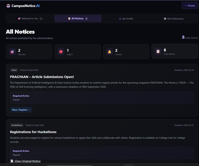 CampusNotice.AI – screenshot 3