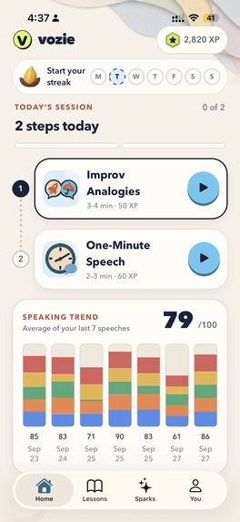 Vozie: Public Speaking Coach – screenshot 3