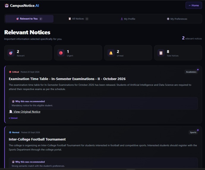 CampusNotice.AI – screenshot 5