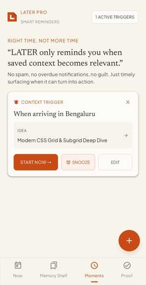 LATER – screenshot 2