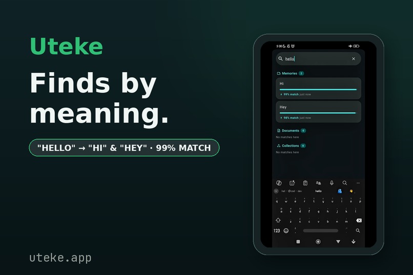 Uteke — Your Second Brain, 100% On-Device – screenshot 2