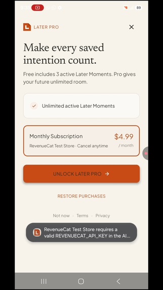 LATER – screenshot 6
