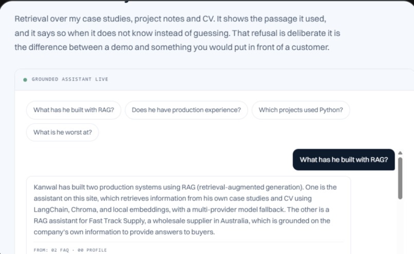 AI RAG Assistant – screenshot 1