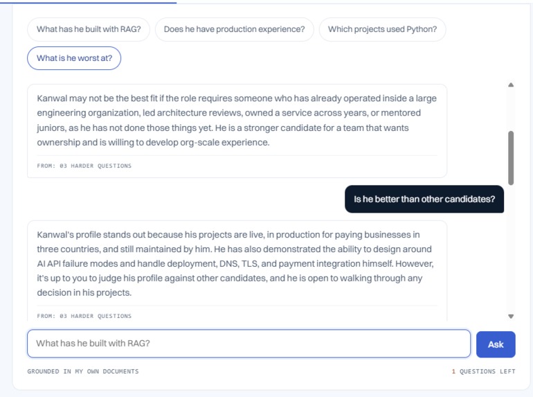 AI RAG Assistant – screenshot 2