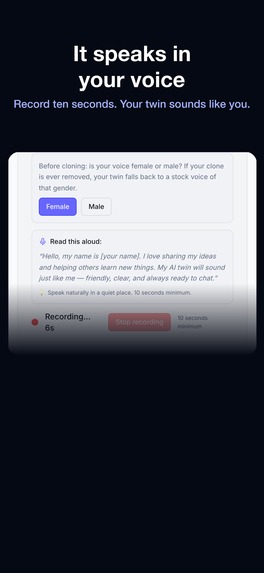 MyTwinVoice: AI Voice Twin – screenshot 2