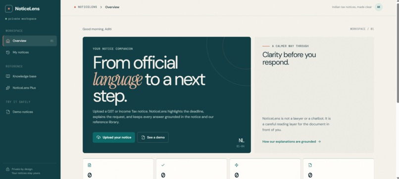 Noticelens – screenshot 1