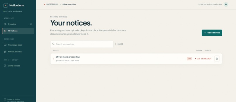 Noticelens – screenshot 2
