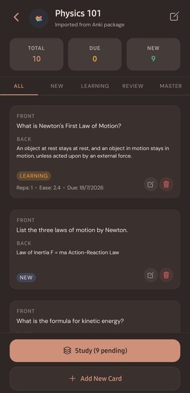 Ninuli: AI Flashcards – screenshot 9