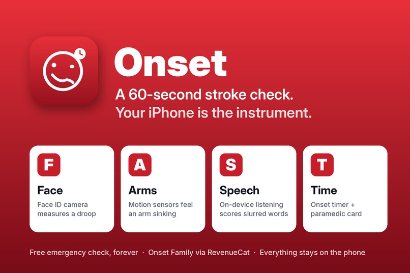 Onset — 60-second stroke check – screenshot 1
