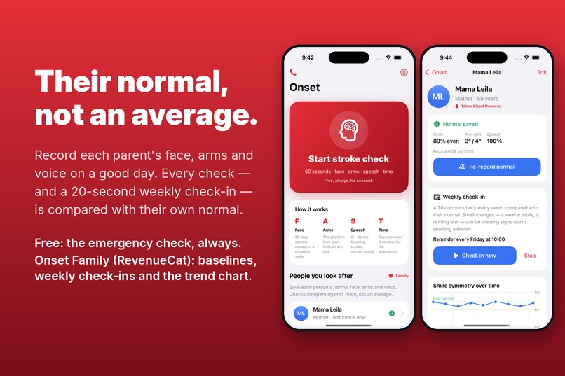 Onset — 60-second stroke check – screenshot 3