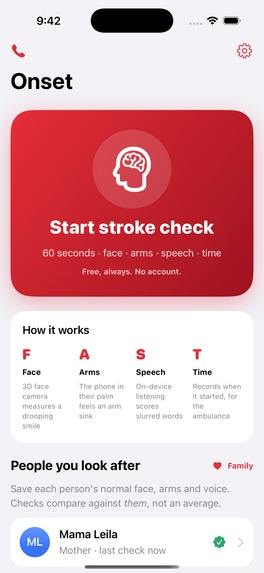 Onset — 60-second stroke check – screenshot 6