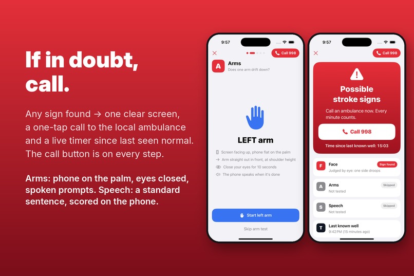 Onset — 60-second stroke check – screenshot 2