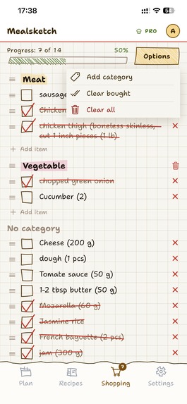 Mealsketch: Family Meal Plan – screenshot 3