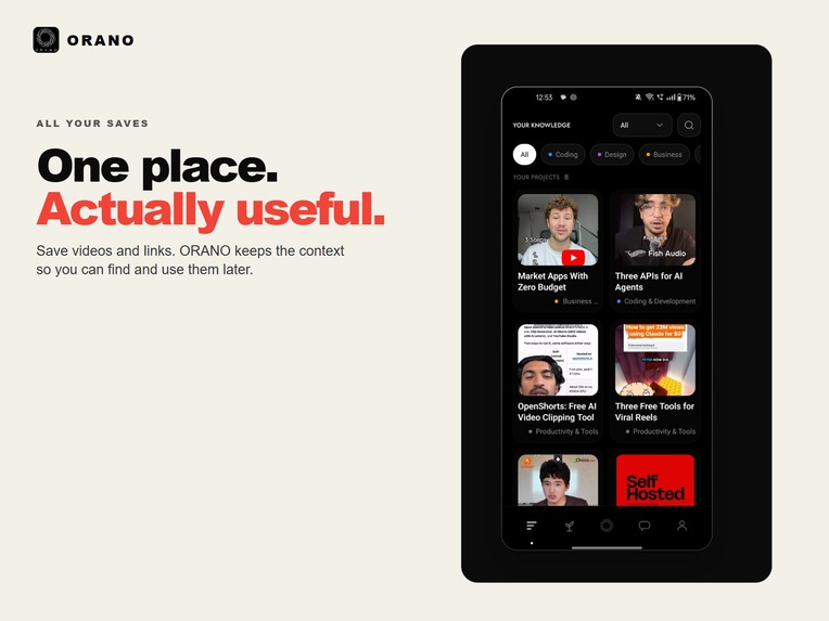 ORANO — Turn Saved Videos Into Action – screenshot 4