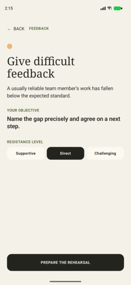 LeadRehearsal – screenshot 1
