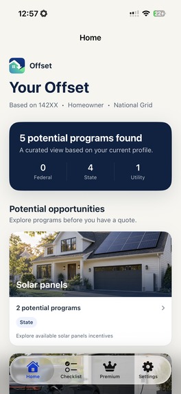 Offset: Home Incentives – screenshot 2