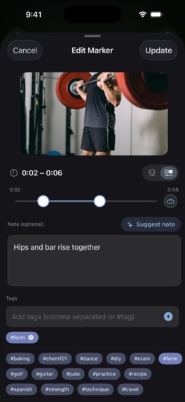 MarkerShelf: AI Video Notes – screenshot 2