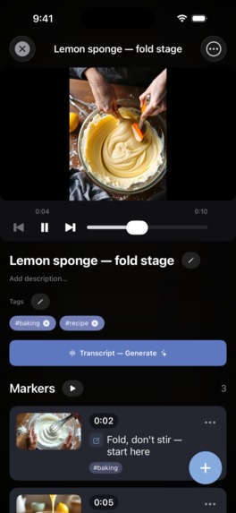 MarkerShelf: AI Video Notes – screenshot 3
