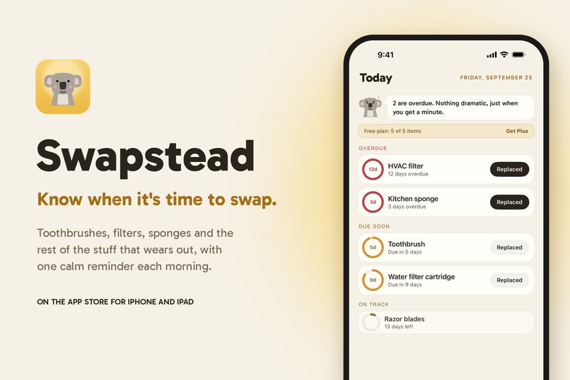 Swapstead: Replacement Tracker – screenshot 2